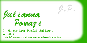 julianna pomazi business card